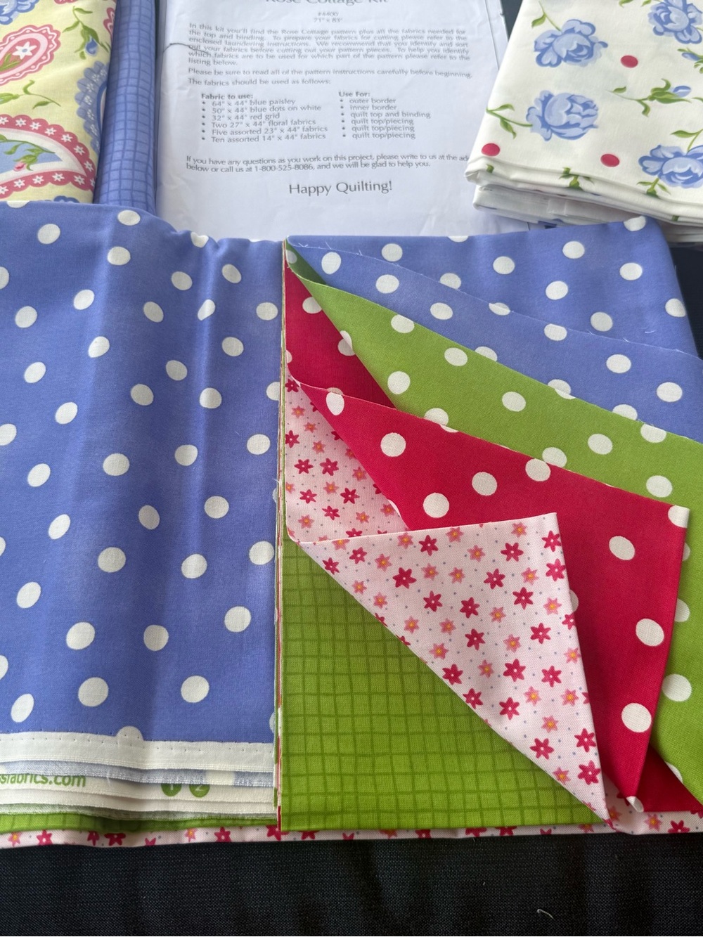🆕Rose Cottage Quilt Kit🆕 - Picture 8 of 15